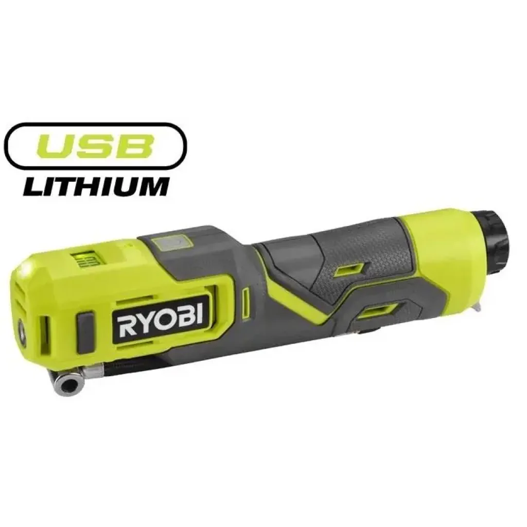Насос велосипедний акумуляторний Ryobi USB Lithium RI4-0 4В 6.9бар дисплей підсвічування 0.5кг без АКБ та ЗП (5133006141) UA