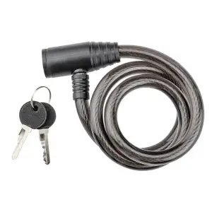 Замок протиугінний Top Tools, 12ммх80см, 2 ключі, чорний (90U245) UA