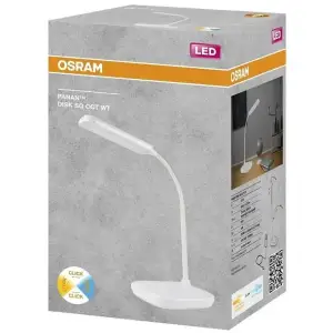 Лампа настільна OSRAM Panan DISK SQ 12W 3000К 4000К 6500К з димером, білий (4099854475177) UA