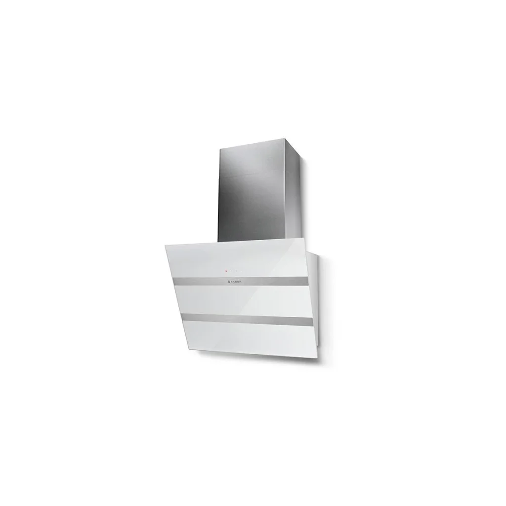 Витяжка Faber похила, 55см, 1219м3ч, Steelmax Ev8 Led Wh A55, білий+нерж, 330.0538.525 UA