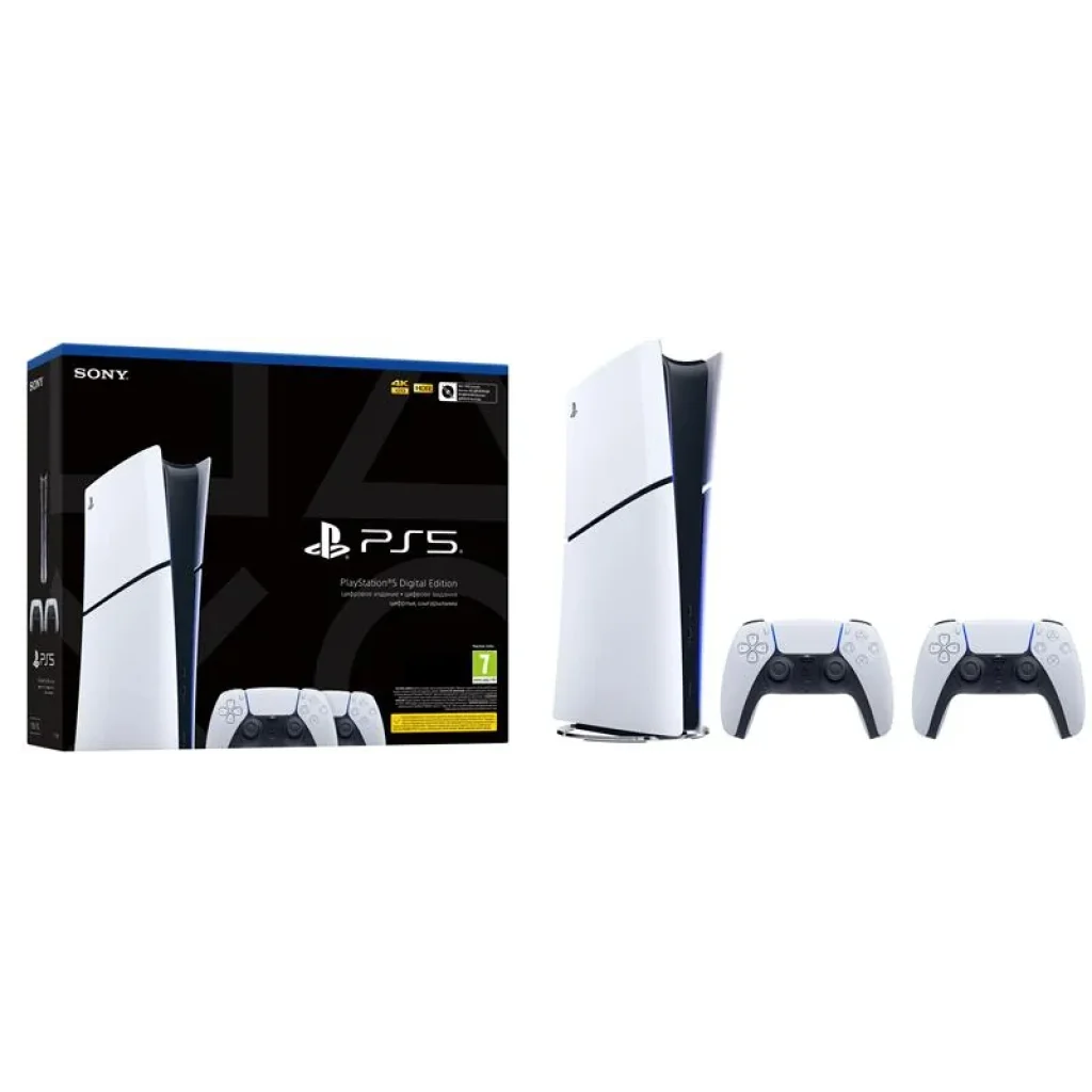 Ігрова консоль PlayStation 5 Slim Digital Edition (2 геймпади Dualsense), 1000042066 UA