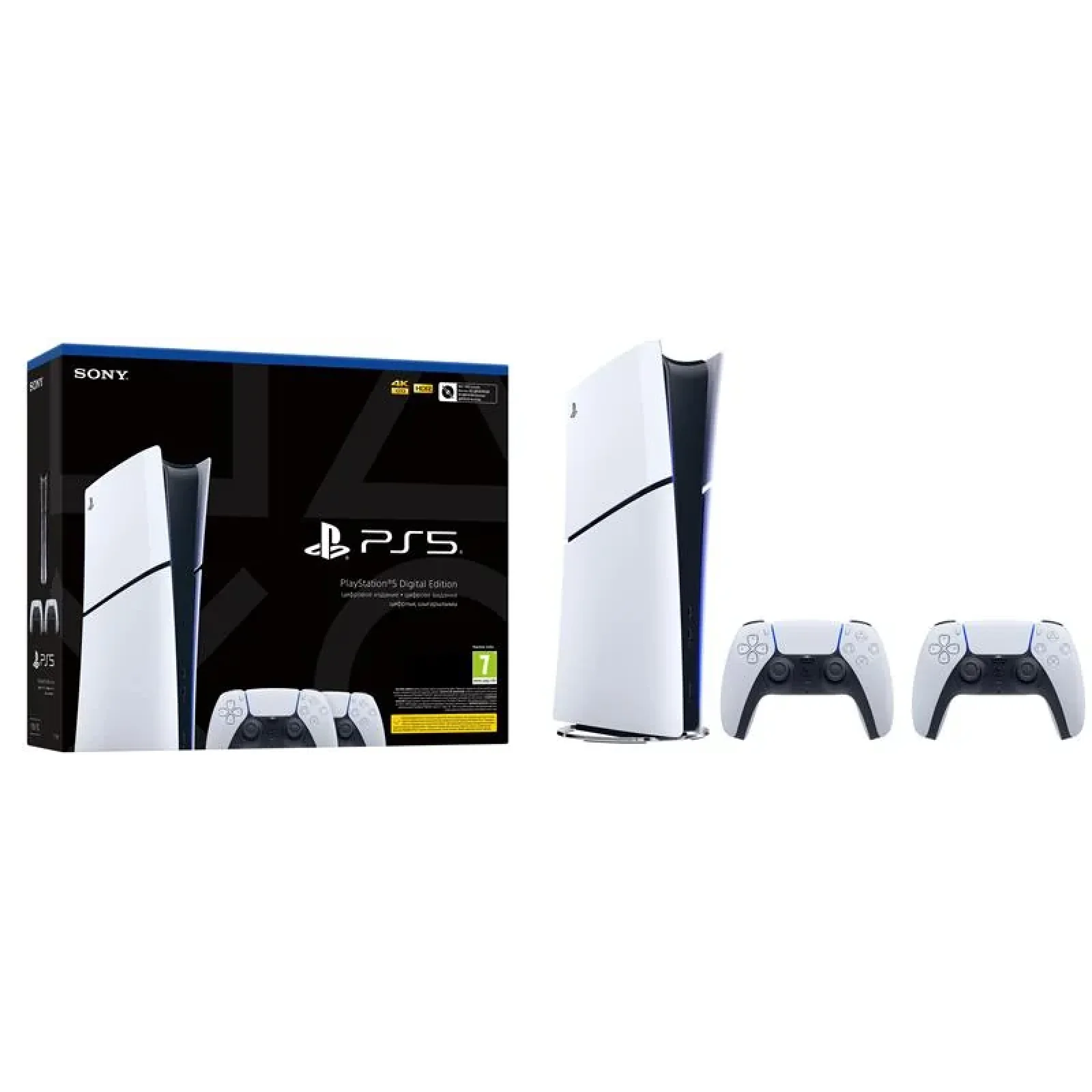 Ігрова консоль PlayStation 5 Slim Digital Edition (2 геймпади Dualsense), 1000042066 UA
