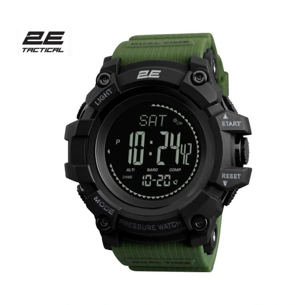 Тактичний годинник 2E Armor GT Army Green з компасом та крокоміром, 2E-TCW20ARGN UA