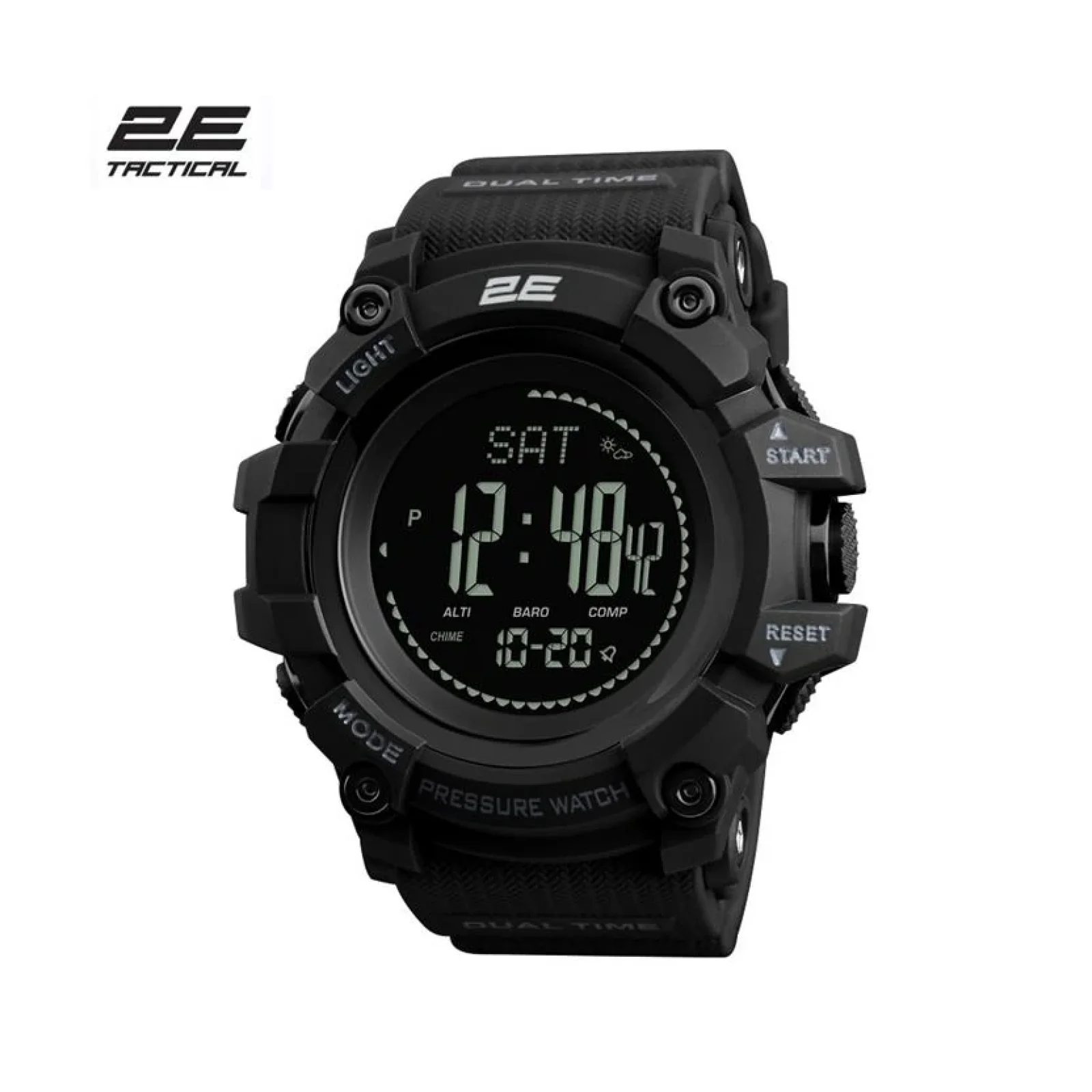Тактичний годинник 2E Armor GT Black з компасом та крокоміром, 2E-TCW20BK UA