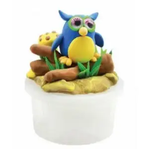 Масса для лепки Paulinda Super Dough Happy land 75г Сова PL-081165-1 UA