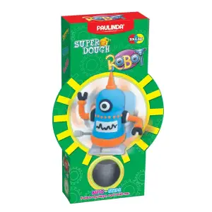 Масса для лепки Paulinda Super Dough Robot заводной механизм (шагает), голубой PL-081178-6 UA