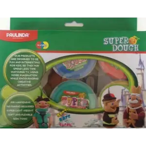 Маса для ліплення Paulinda Super Dough 6*28г буклет "Крок за кроком-Тварини" PL-081186 UA