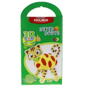 Маса для ліплення Paulinda Super Dough 3D FUN Кіт PL-081284 UA