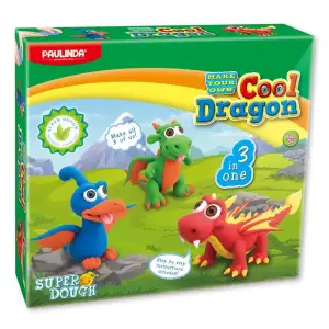 Масса для лепки Paulinda Super Dough Cool Dragon Драконы 3 в 1 PL-081554 UA