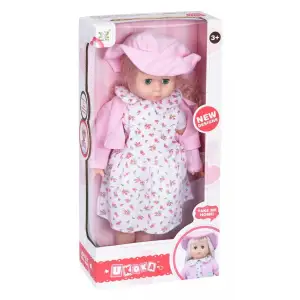 Кукла Same Toy в шляпке (розовый) 45 см 8010CUt-1 UA