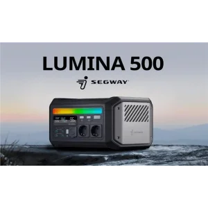 Портативна електростанція Segway LUMINA 500, 600 Вт (R-Drive 1200 Вт), 512 Вт/год, IPX3, BT, Interactive Ambient Light, швидка зарядка, AA.20.01.01.0004 UA