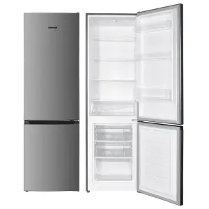 Холодильник Snaige з нижн. мороз., 180x55х56, холод.відд.-191л, мороз.відд.-71л, 2дв., E, ST, нержавіюча сталь (RF28SG-PTCB2EH) UA