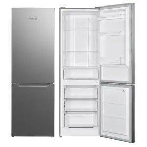 Холодильник Snaige з нижн. мороз., 185x60х60, холод.відд.-210л, мороз.відд.-83л, 2дв., E, NF, нержавіюча сталь (RF64FB-P5CB2E0) UA