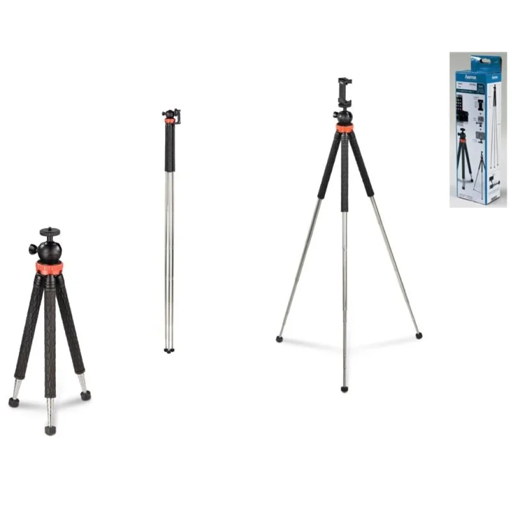 Трипод Hama FlexPro Action Camera,Mobile Phone,Photo 23 -105 cm Red, 00004620 UA
