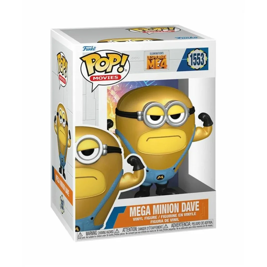 Фігурка Funko POP Movies: Despicable Me 4 Mega Minion Dave, 5908305248354 UA