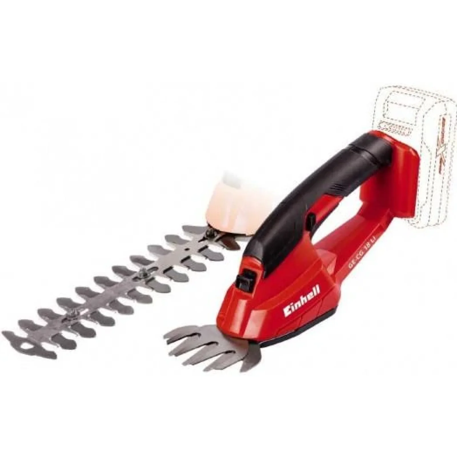 Кусторез Einhell GE-CG 18/100 Li-Solo, PXC, аккум., 100мм, 1.06кг (без АКБ и ЗУ), 3410313 UA