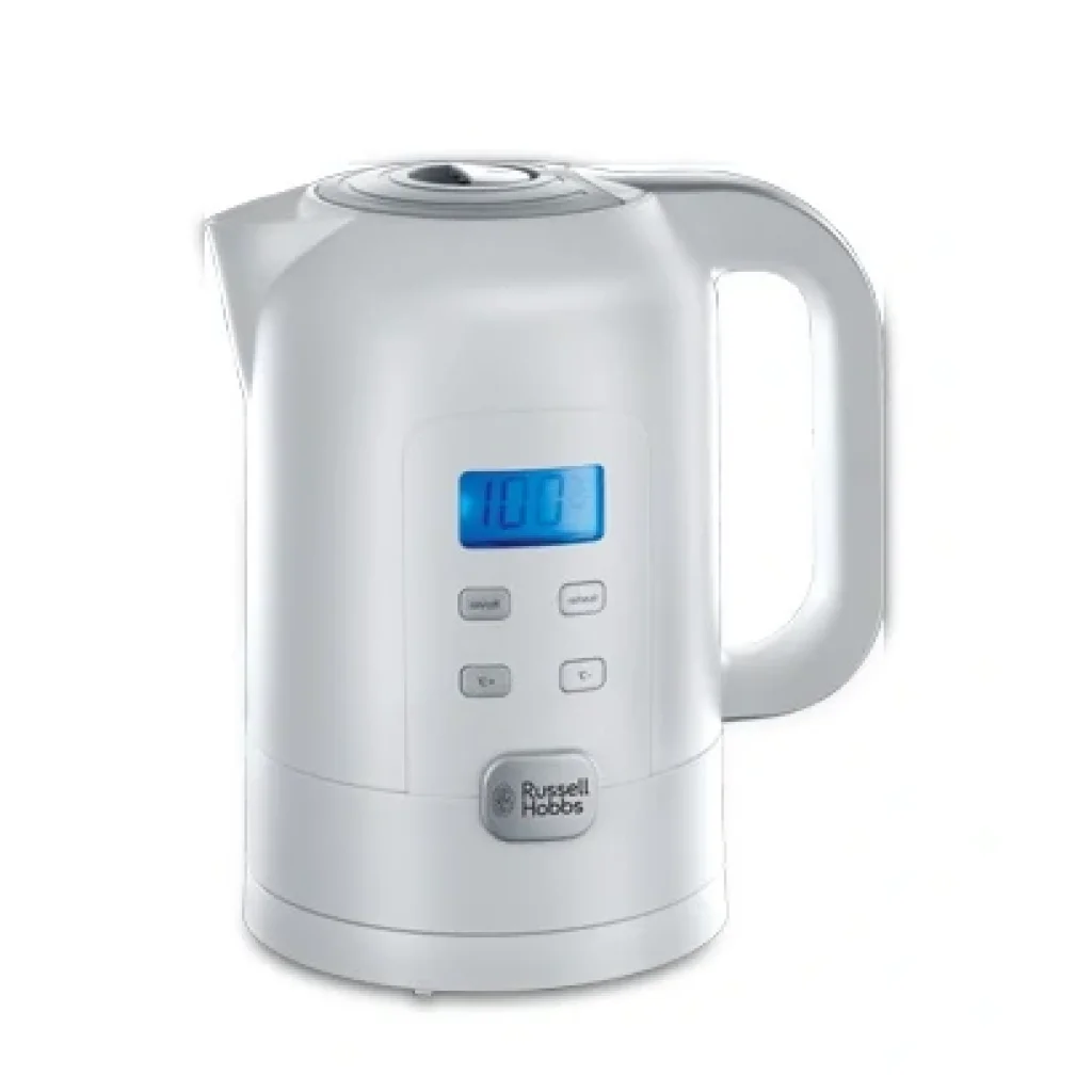 Электрочайник Russell Hobbs Precision Control, 1.7л, LED дисплей, пластик , регулировка температуры нагрева, белый, 21150-70 UA