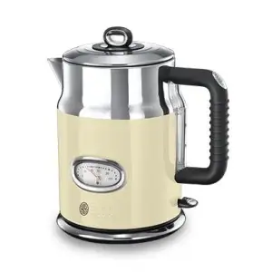 Електрочайник Russell Hobbs Retro , 1.7л, метал , бежево-сріблястий, 21672-70