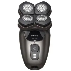 Бритва електр. Philips роторна Head Shaver Pro 9000 Series, бритв.головок-4, Li-Ion, сух.+волог., для тіла та голови, індикат.заряду, чорний (HS9980/15) UA