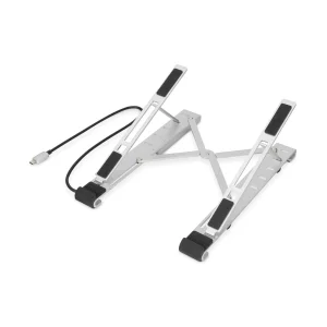 Підставка для ноутбука DIGITUS Variable Notebook Stand, до 17'', USB-C Dock 5-Port, сіра (DA-90424) UA