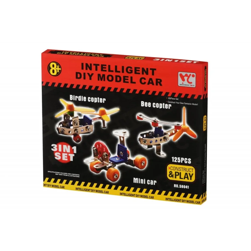 Конструктор металевий Same Toy Inteligent DIY Model Car 3в1 125 ел. 58041Ut UA