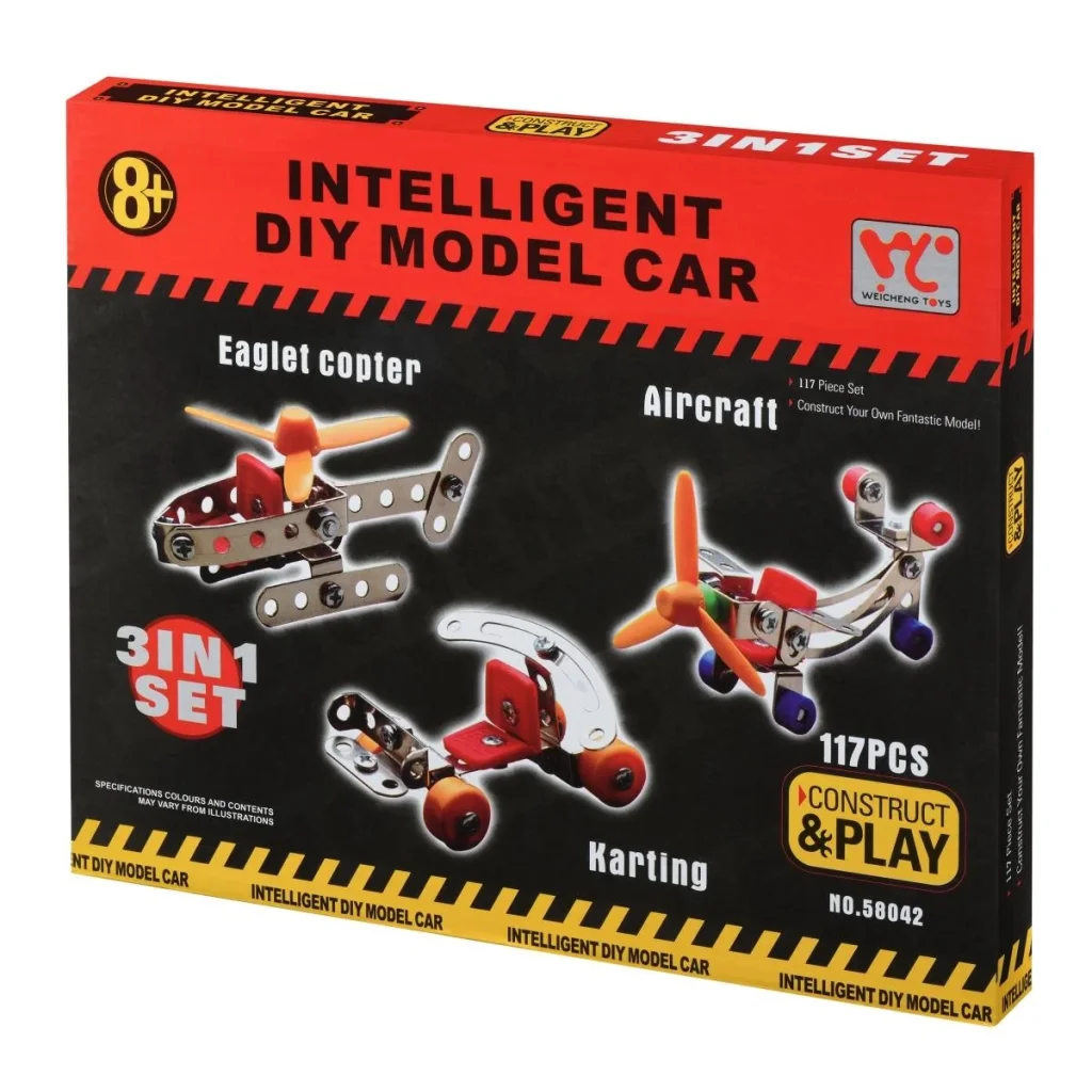 Конструктор металевий Same Toy Inteligent DIY Model Car 3в1 117 ел. 58042Ut UA