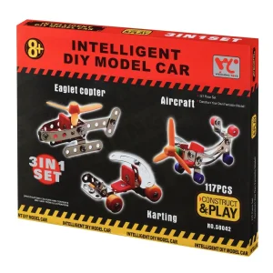 Конструктор металевий Same Toy Inteligent DIY Model Car 3в1 117 ел. 58042Ut UA