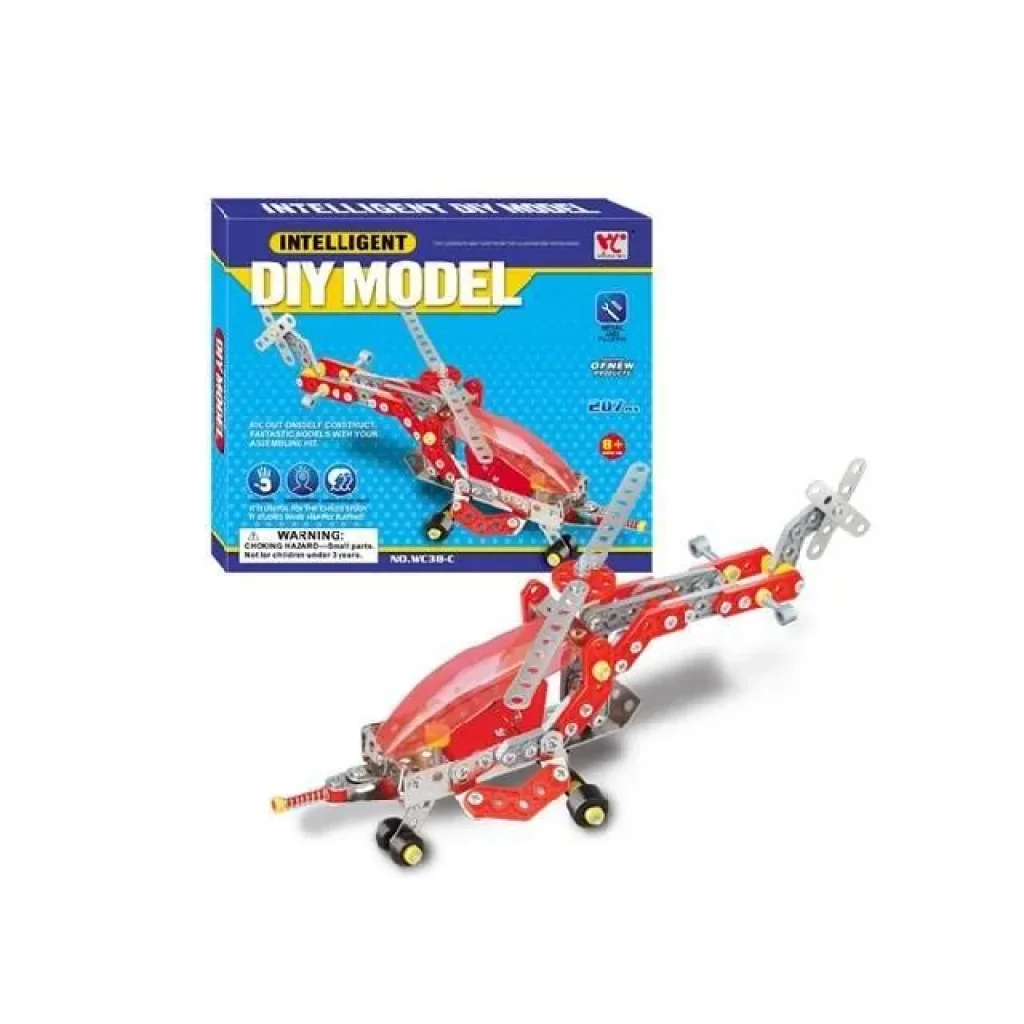 Конструктор металевий Same Toy Inteligent DIY Model Літак 207 ел. WC38CUt UA
