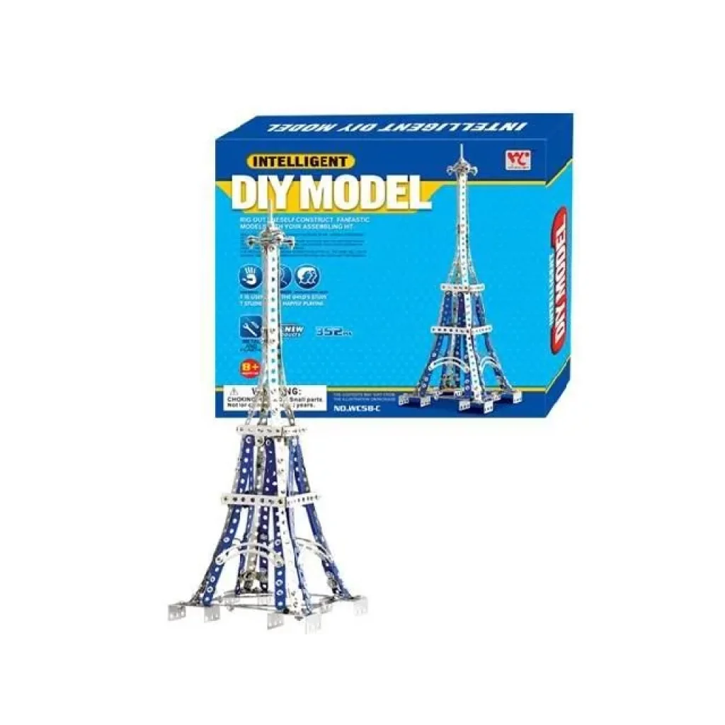 Конструктор металевий Same Toy Inteligent DIY Model Ейфелева вежа 352 ел. WC58CUt UA