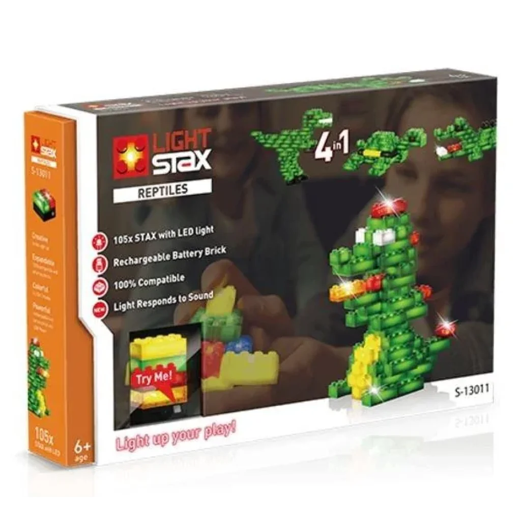 Конструктор LIGHT STAX з LED підсвічуванням Reptile V2 4в1 LS-S13011 UA