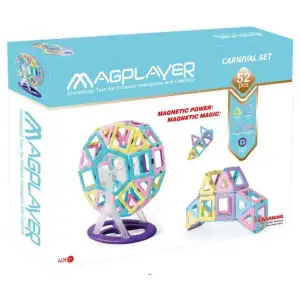 Конструктор Magplayer магнитный набор 52 эл. MPH2-52 UA