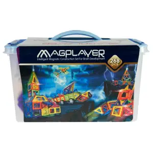 Конструктор Magplayer магнитный набор 268 эл. MPT-268 UA
