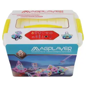 Конструктор Magplayer магнитный набор бокс 95 эл. MPT2-95 UA