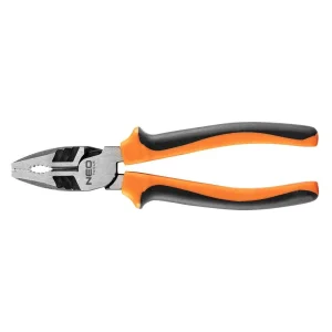 Плоскогубці комбіновані Neo Tools 40% FS, до 40% зменшення прикладених зусиль, 200мм, CrNi (01-153) UA