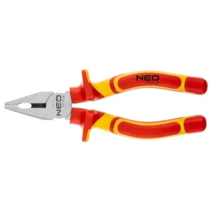 Плоскогубці комбіновані Neo Tools, діелектричні, для робіт під напругою 1000В, 180мм, CrV (01-221) UA