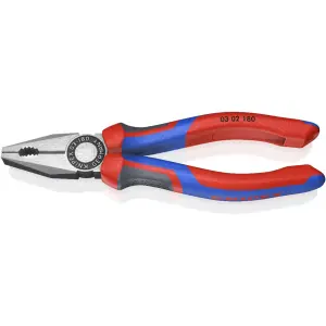 Плоскогубці комбіновані KNIPEX 180мм 0.254кг (03-02-180) UA