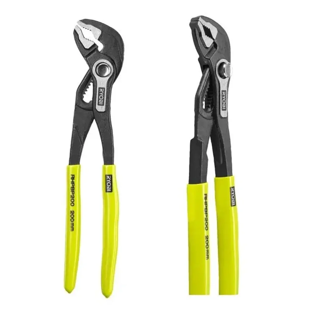 Кліщі переставні Ryobi RHPBP200 0-24мм 200мм фіксація кнопкою Cr-V 0.26кг (5132006058) UA