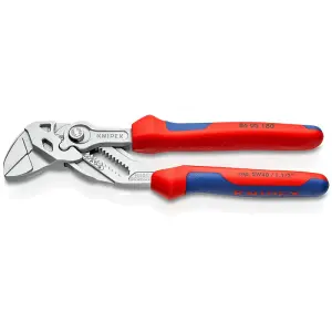 Кліщі переставні KNIPEX, 0-40мм, 180мм, хромовані, 0.260кг (86-05-180) UA