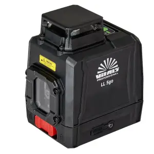 Нівелір лазерний Vitals Professional LL 5go до 50м ±0.3мм/м зелений промінь вертикаль 120° горизонталь 360° АКБ 3.7В 5200мА·год сумка IP54 0.63кг (162514) UA