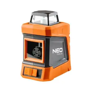 Нівелір лазерний Neo Tools до 15м ±0.03мм/м червоний промінь 360° по вертикалі з футляром та штативом 1.5м IP54 (75-102) UA