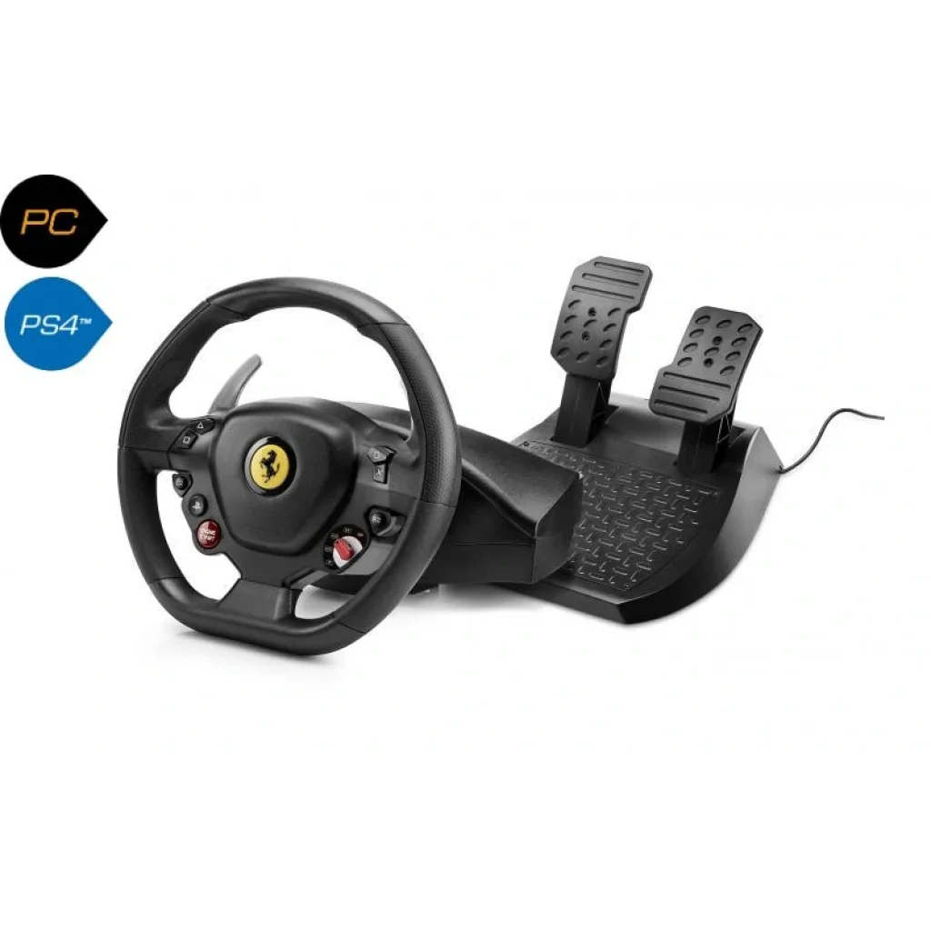 Кермо і педалі Thrustmaster для PC/PS4 T80 FERRARI 488 GTB EDITION, 4160672 UA