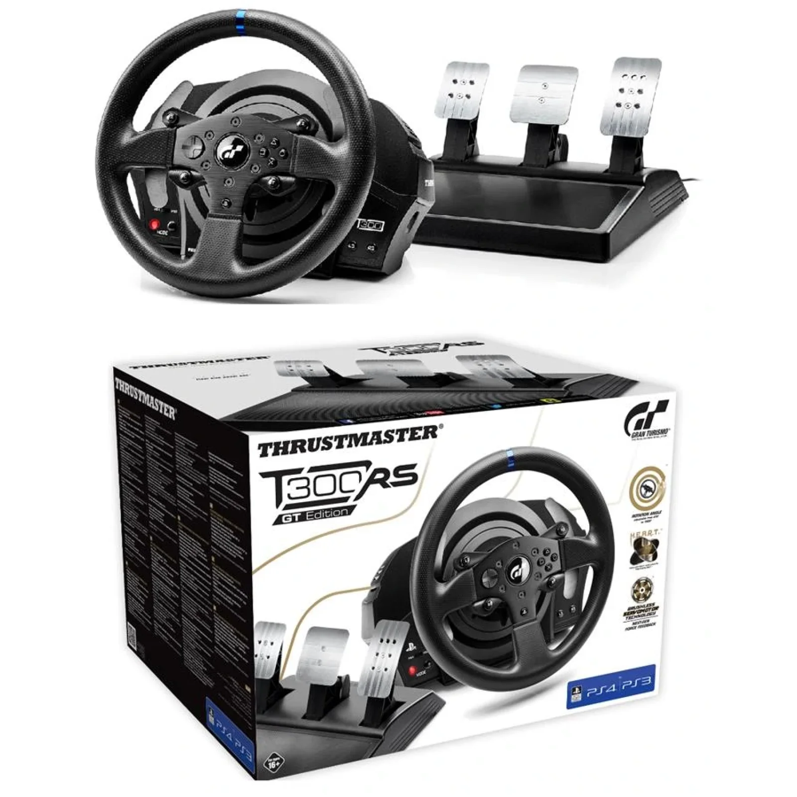 Руль и педали для PC / PS4®/ PS3® Thrustmaster T300 RS GT EditionOfficial Sony licensed, 4160681 UA