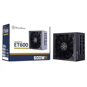 Блок живлення SilverStone Strider ESSENTIAL (600W), >90%, 80+ Gold, 135mm, 1xMB 24pin(20+4), 1xCPU 8pin(4+4), 3xMolex, 8xSATA, 4xPCIe 8pin(6+2), Fully Modular, SST-ET600-MG UA
