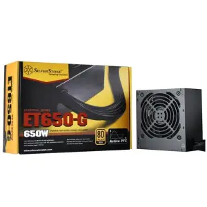 Блок живлення SilverStone Strider ESSENTIAL (650W), >90%, 80+ Gold, 120mm, 1xMB 24pin(20+4), 1xCPU 8pin(4+4), 3xMolex, 8xSATA, 4xPCIe 8pin(6+2), SST-ET650-G UA