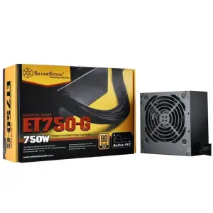 Блок живлення SilverStone Strider ESSENTIAL (750W), >90%, 80+ Gold, 120mm, 1xMB 24pin(20+4), 1xCPU 8pin(4+4), 3xMolex, 8xSATA, 4xPCIe 8pin(6+2), SST-ET750-G UA