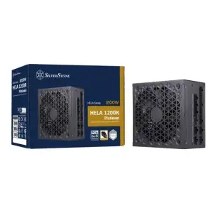 Блок живлення SilverStone Hela Cybenetics HA1200R-PM (1200W), >90%, 80+ Platinum, 135mm, 1xMB 24pin(20+4), 2xCPU 8pin(4+4), 3xMolex, 12xSATA, 6xPCIe 8pin(6+2),1, SST-HA1200R-PM UA