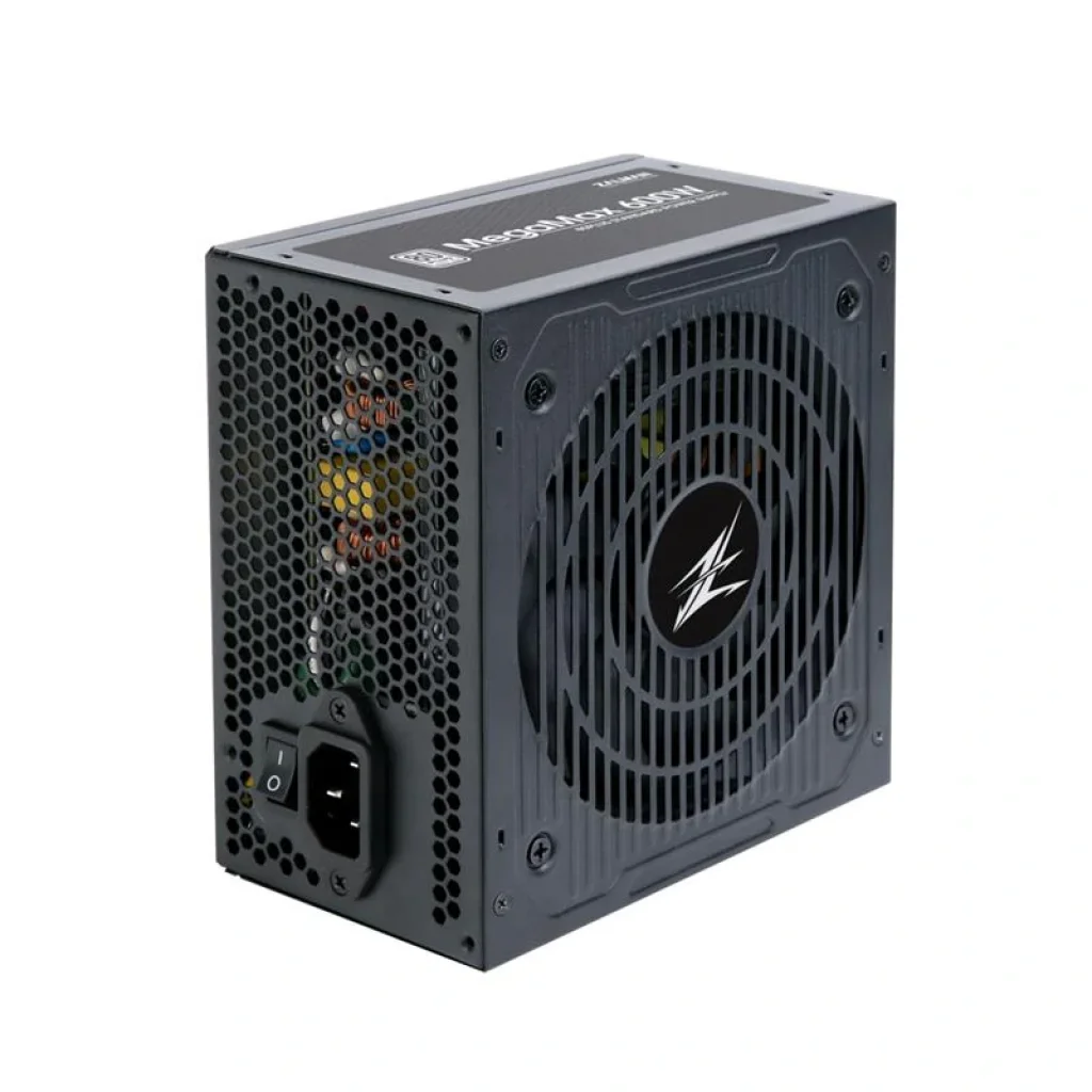 Блок живлення Zalman MEGAMAX (600W), 83%, 80+ White, 120mm, 1xMB 24pin(20+4), 2xCPU (8pin(4+4)+4pin), 4xMolex, 6xSATA, 2xPCIe 8pin(6+2), ZM600-TXII UA