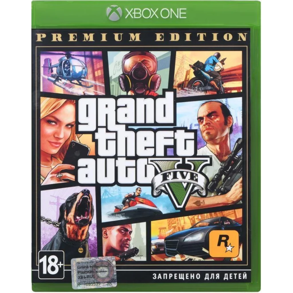 Игра Xbox Grand Theft Auto V Premium Online Edition [Blu-Ray диск], 5026555360005 UA