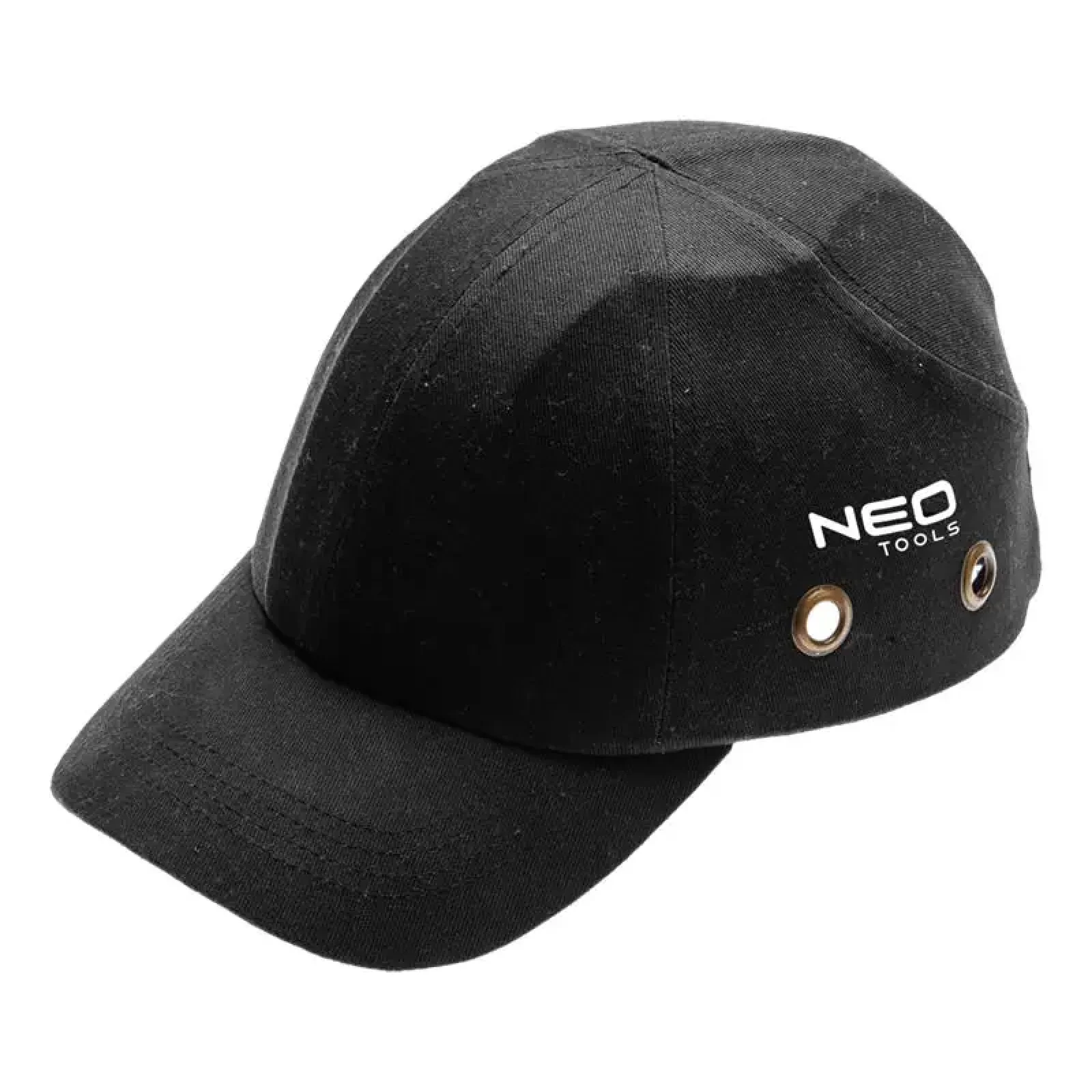 Бейсболка робоча Neo Tools, бавовна, посилена всередині захисними елементами, Black (97-590) UA