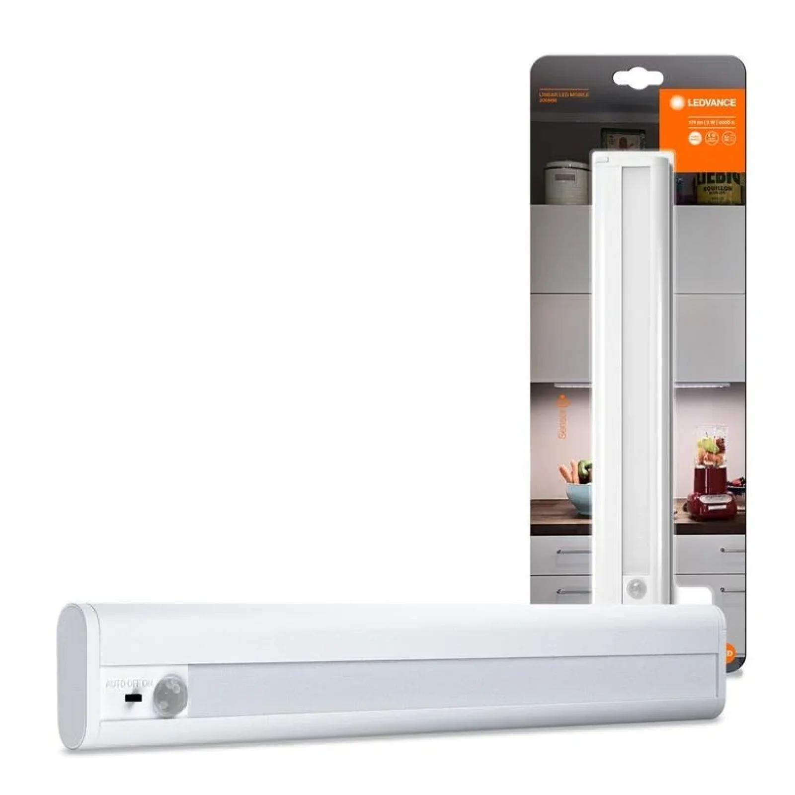 Світильник автономний LEDVANCE LinearLED Mobile Battery 300, датчик руху, білий, 4058075226883 UA